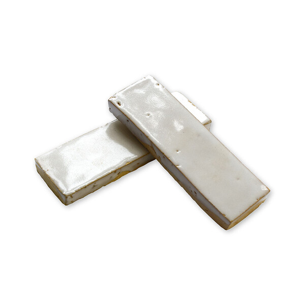 Blanc Fes Glossy Subway Zellige Tiles 2×6