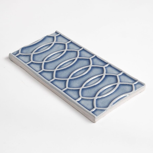 Azure Crackled Vienna Ceramic Accent Tiles 4×8