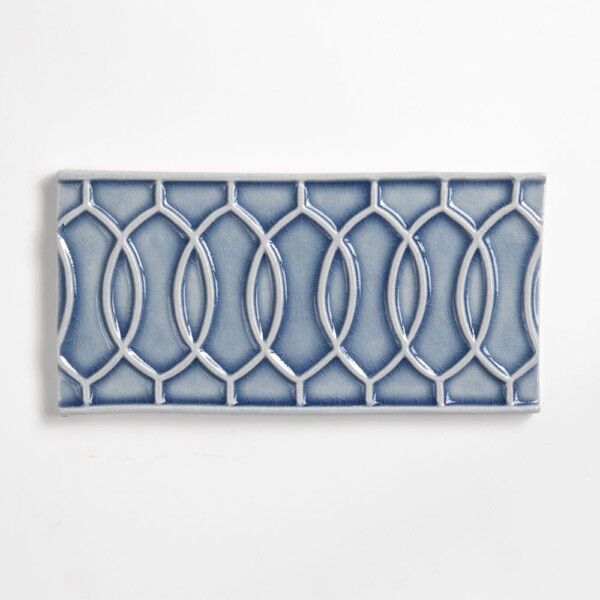 Azure Crackled Vienna Ceramic Accent Tiles 4×8