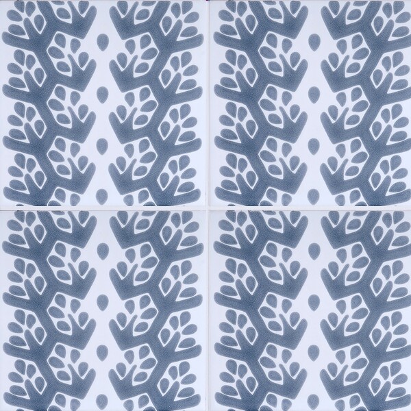 Snow White, Grey Glossy Cecil Stripe Ceramic Tiles 6×6