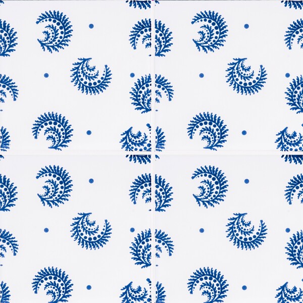 Pure White, Azure Glossy Desmond Ceramic Tiles 6×6