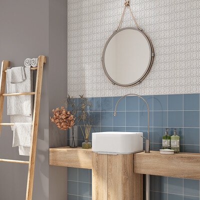 Blanco Real Glossy Zaragosa Ceramic Wall Decos 3×6 (DC00222)