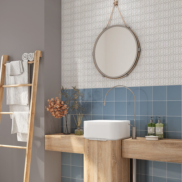 Blanco Real Glossy Zaragosa Ceramic Wall Decos 3×6