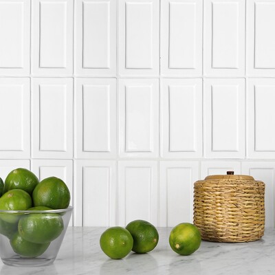 Blanco Real Glossy Eren Zellige Look Ceramic Wall Decos 3×6 (DC00248)