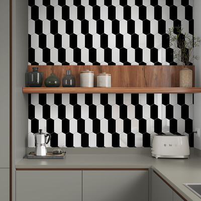 Blanco Real Glossy Picket Ceramic Tile 3×6 (DC00265) Midnight Glossy Picket Ceramic Tile 3×6 (DC00359)