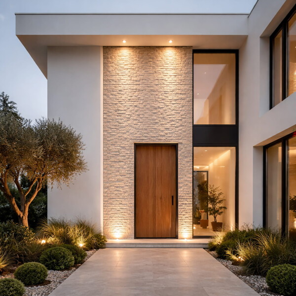 Paris Rock Face 1×2 Limestone Mosaics 12 5/8×12 5/8