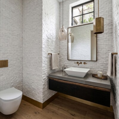 Carrara T Rock Face 1×2 Marble Mosaics 12 5/8×12 5/8 (MS00963) Room Scene Image