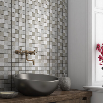 Seagrass&paris Textured 2×2 Limestone Mosaic 12×12 (MS01306)