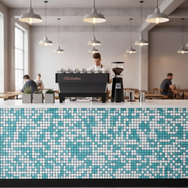 Grad Glossy Ciel Colore Look Ceramic Mosaics 11 1/2×11 1/2