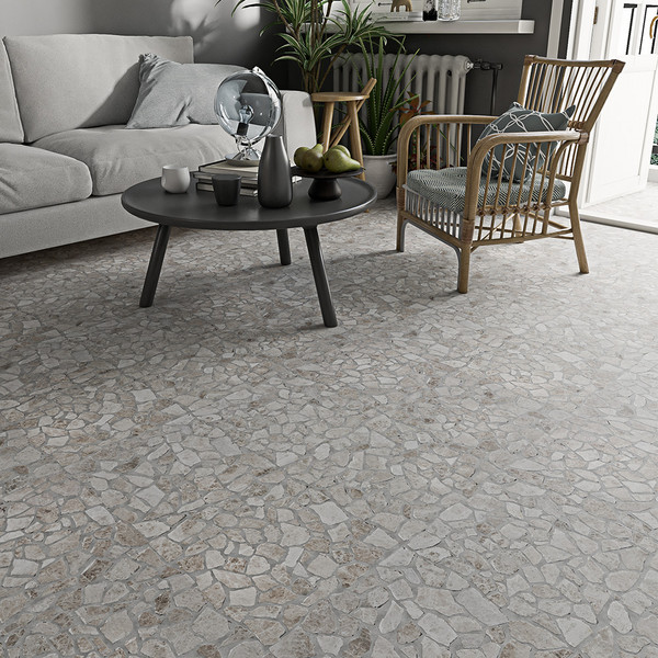 Sky Blue Multi Finish Palladian Marble Mosaics 12×12