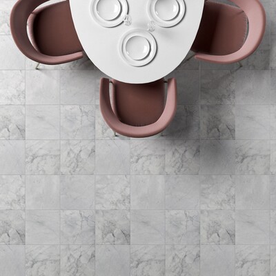 Carrara T Honed Marble Tile 12×12 (TL12765)