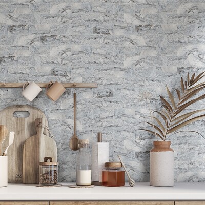 Silver Travertine Honed Filled Travertine Tile 2 3/4×5 1/2 (TL13564)