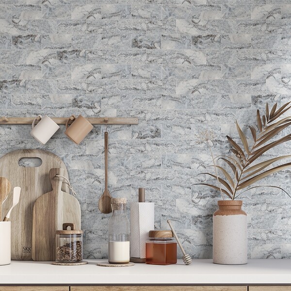 Silver Travertine Honed Filled Travertine Tiles 2 3/4×5 1/2