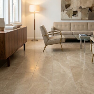 Royal Beige Honed  Marble Tile 12×24 (TL14005) Room Scene Image