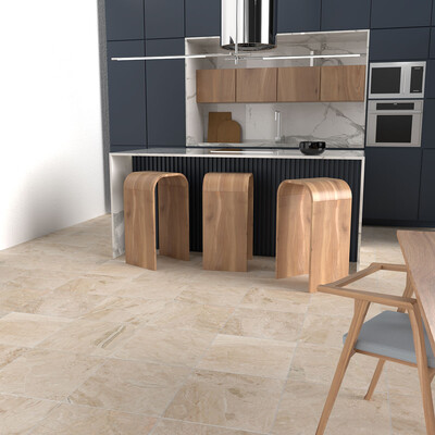 Royal Beige Honed Marble Tile 12×12 (TL14119)