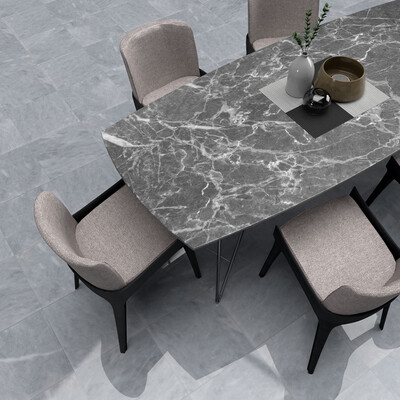 Bardiglio Light Polished Marble Tile 18×18 (TL16402)
