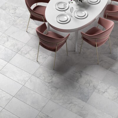 Carrara T Honed Marble Tile 12×24 (TL16748)