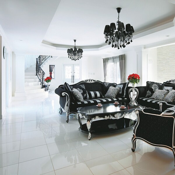 Alpina White Polished  Marble Tile 18×18