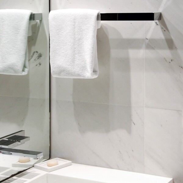 Alpina White Polished Marble Tiles 12×24