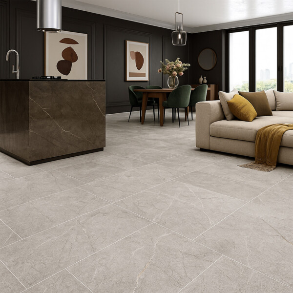 Sky Blue Textured Marble Tiles 16×24
