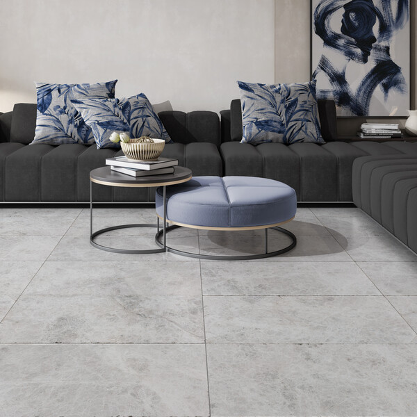 Sky Blue Textured Marble Tiles 16×24