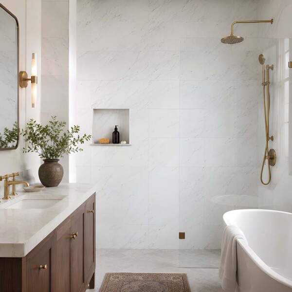 Bianco Dolomite Classic Polished Marble Tiles 12×12