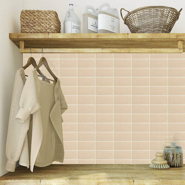 Caramel Glossy Subway Ceramic Tiles 3×6