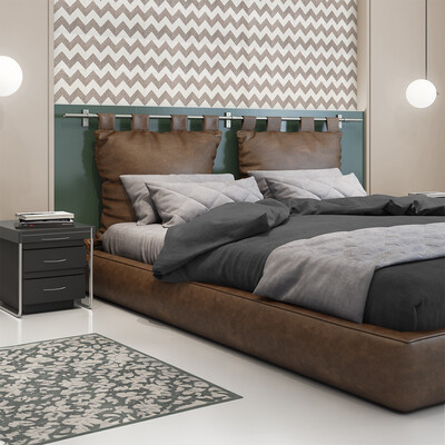 Brown, Beige Polished Allegro Cement Tile 8×8 (TL18418)