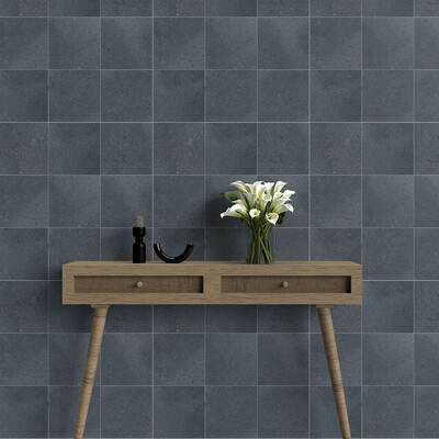 Asphalt Matte Terrazzo Tile 8×8 (TL18621)