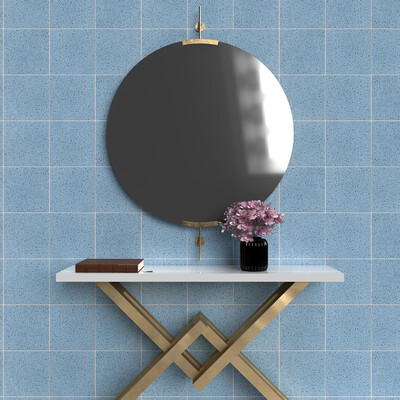 Azure Matte Terrazzo Tile 8×8 (TL18631)