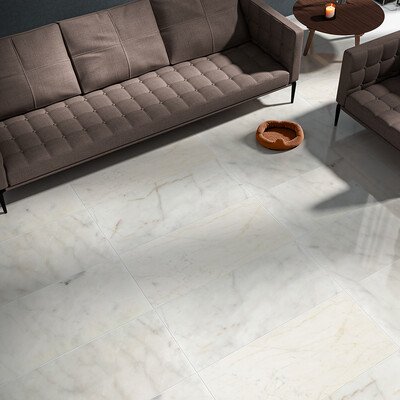 Fusion White Polished Marble Tile 12×24 (TL19188)
