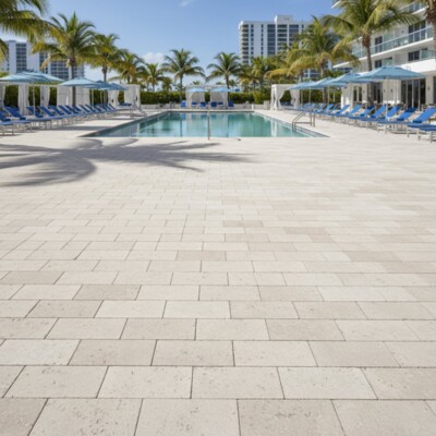 Private: Royal Beige Textured  Marble Pavers 8×12 (TL19670) Room Scene Image