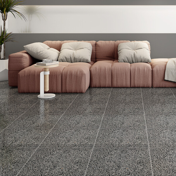 Bold Honed Terrazzo Tiles 15 3/4×15 3/4