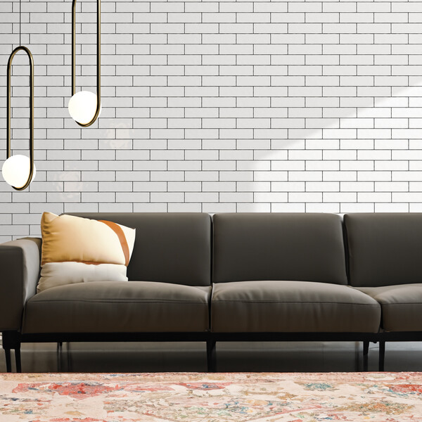 Snow Glossy Zellige Look Terracotta Tiles 2 1/4×7 7/8