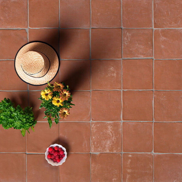 Handmade Cotto Dark Natural Terracotta Tiles 6×6