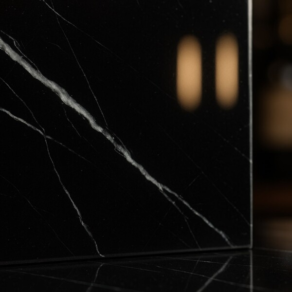 Black Polished  Marble Tiles 12×12