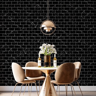 Black Honed Marble Tile 2 3/4×5 1/2 (TL90214)