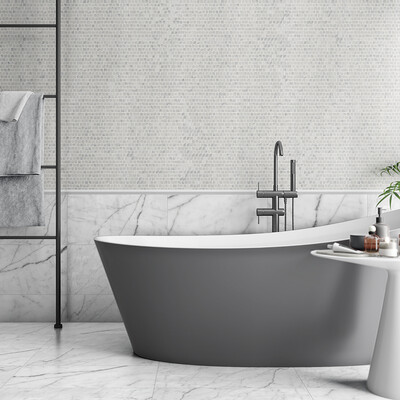 Italian Carrara Honed Marble Tile 12×24 (TL90435)