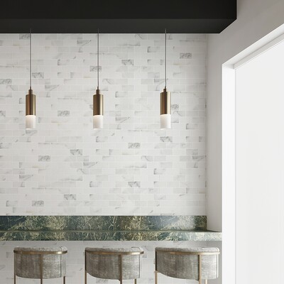 Calacatta Gold Polished Marble Tile 2 3/4×5 1/2 (TL90727)