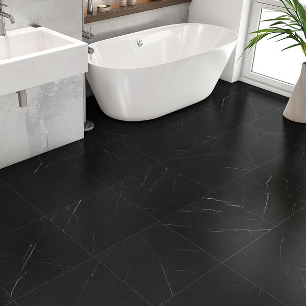 Black Honed  Marble Tiles 18×18