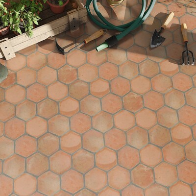 Hexagono Natural Terracotta Tile 6×6 (TL90806)