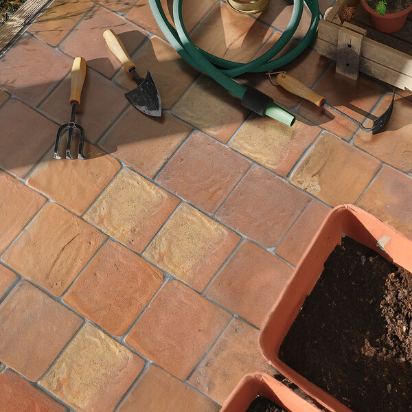 Cuadrado Natural Square Terracotta Tiles 6×6
