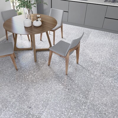 Acero Honed Terrazzo Tile 23 5/8×23 5/8 (TL91001)