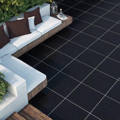 Premium Absolute Black Polished Granite Tile 12×12 (TL91016)