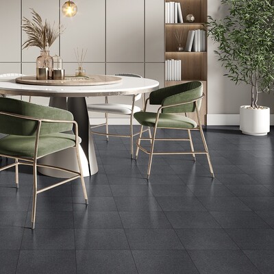Premium Absolute Black Honed Granite Tile 12×12 (TL91020)