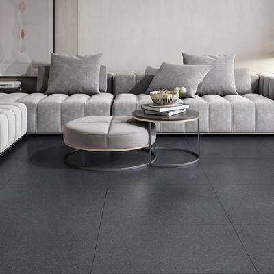 Premium Absolute Black Honed Granite Tile 24×24 (TL91023)