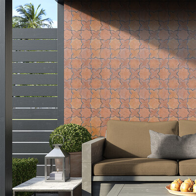 Cotto Med Natural Star Terracotta Tile 4×4 (TL91161) Cotto Med Natural Cross Terracotta Tile 4×4 (TL91160)