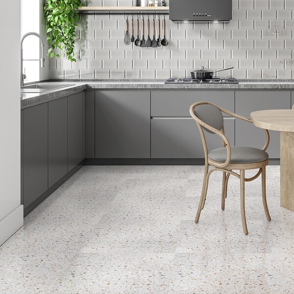 Sky Fusion Polished  Terrazzo Tiles 23 5/8×23 5/8