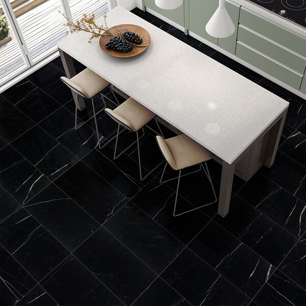 Black Honed Marble Tiles 12×24
