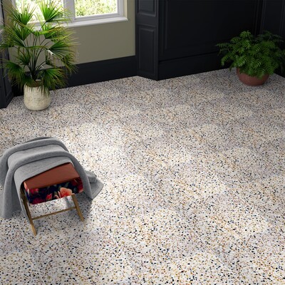 Fallen Leaves Honed Terrazzo Tile 24×24 (TL91196)